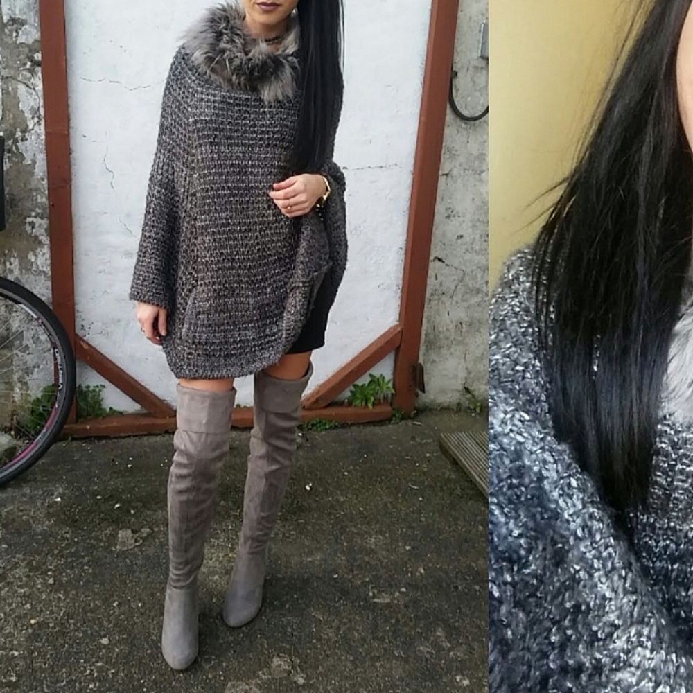 Grey Steve Madden Poncho